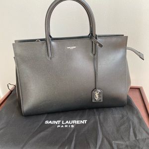 Authentic YSL Med Cabas Rive Gauche